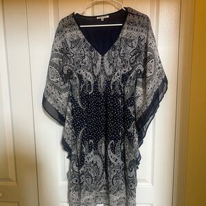 Black and White Paisley Kaftan